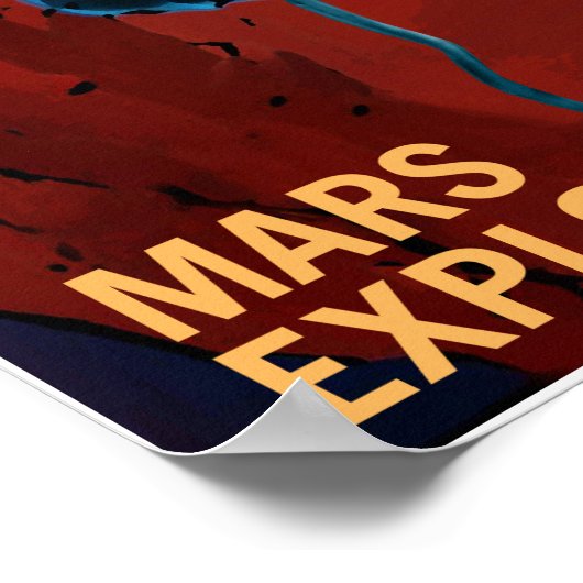 NASA Recruitment Poster Explorers Wanted ポスター (角)