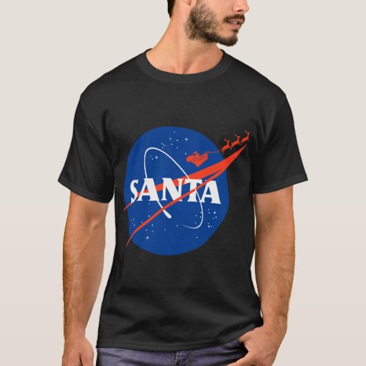 NASA Santa Christmas and XMas Gift boy Tシャツ (正面)