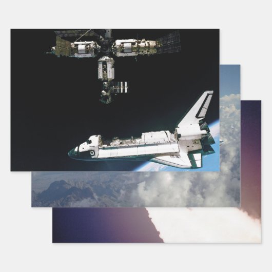 NASA Space Shuttle Photos ラッピングペーパーシート (セット)