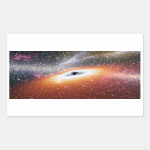 NASAsの大きいブラックホール 長方形シール