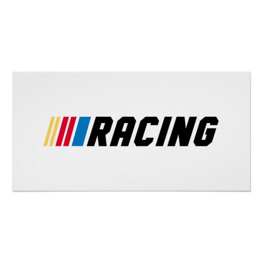 NASCAR レーシングアート ポスター (正面)