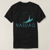 NASDAQアメリカ技術指数証券取引所Fi Tシャツ (デザイン正面)