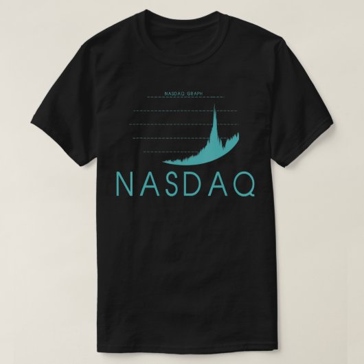NASDAQアメリカ技術指数証券取引所Fi Tシャツ (デザイン正面)