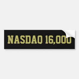 NASDAQ 16000 株式市場の祝祭 バンパーステッカー