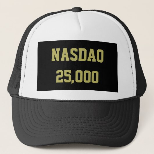 NASDAQ 25000 株式市場のお祝い キャップ (正面)
