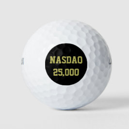 NASDAQ 25000 株式市場のお祝い ゴルフボール
