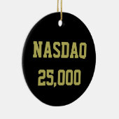 NASDAQ 25000 株式市場のお祝い セラミックオーナメント (右)