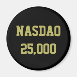 NASDAQ 25000 株式市場のお祝い マグネット