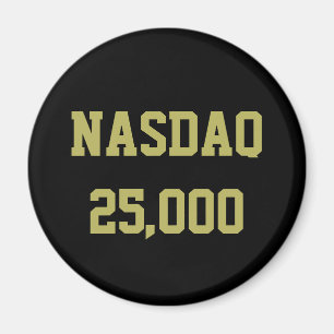 NASDAQ 25000 株式市場のお祝い マグネット