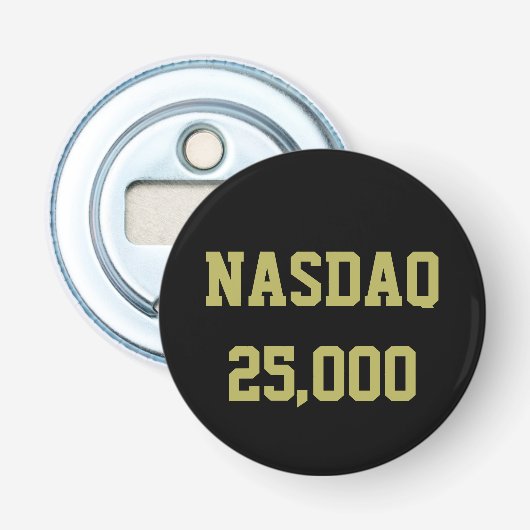 NASDAQ 25000 株式市場のお祝い 栓抜き (正面)