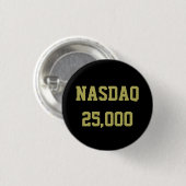 NASDAQ 25000 株式市場のお祝い 缶バッジ (正面&裏面)