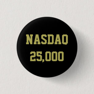 NASDAQ 25000 株式市場のお祝い 缶バッジ