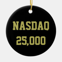 NASDAQ 25000 Stock Market Celebration セラミックオーナメント