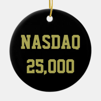NASDAQ 25000 Stock Market Celebration セラミックオーナメント