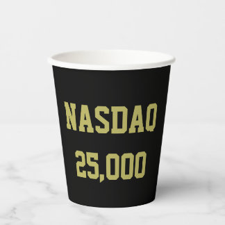 NASDAQ 25000 Stock Market Celebration 紙コップ