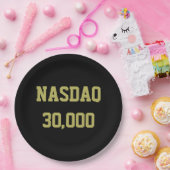 NASDAQ 3万 株式市場お祝い ペーパープレート (パーティー)