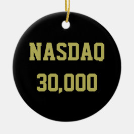 NASDAQ 3万 - 株式市場のお祝い セラミックオーナメント