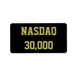 NASDAQ 3万 - 株式市場のお祝い ラベル