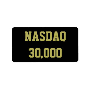 NASDAQ 3万 - 株式市場のお祝い ラベル
