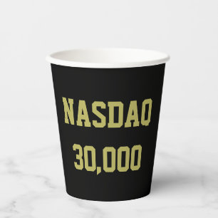 NASDAQ 3万 - 株式市場のお祝い 紙コップ