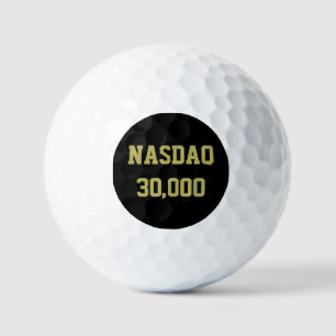 NASDAQ 30000 株式市場のお祝い ゴルフボール