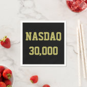 NASDAQ 30000 株式市場のお祝い スタンダードカクテルナプキン (インサイチュ)