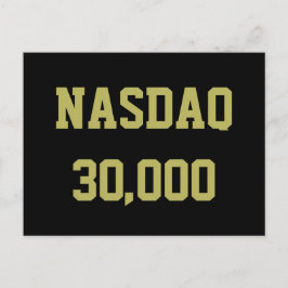 NASDAQ 30000 株式市場のお祝い ポストカード