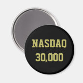 NASDAQ 30000 株式市場のお祝い マグネット (正面/裏面)