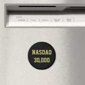NASDAQ 30000 株式市場のお祝い マグネット (インサイチュ (食洗機))