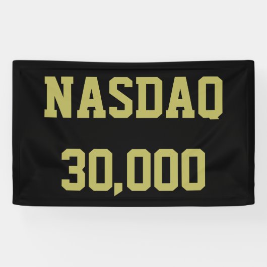NASDAQ 30000 株式市場の祝賀 横断幕 (横)