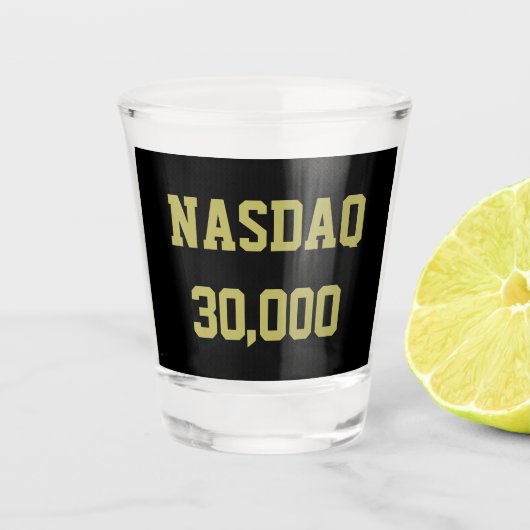 NASDAQ 30000 Stock Market Celebration ショットグラス (正面)