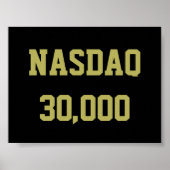 NASDAQ 30000 Stock Market Celebration ポスター (正面)