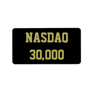 NASDAQ 30000 Stock Market Celebration ラベル