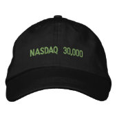 NASDAQ 30000 Stock Market Celebration 刺繍入りキャップ (正面)