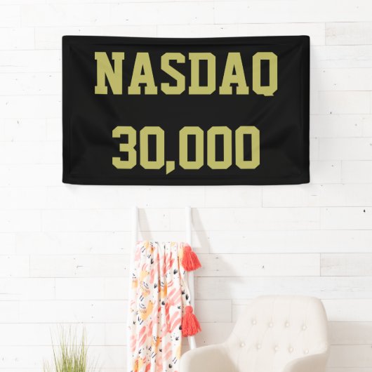 NASDAQ 30000 Stock Market Celebration 横断幕 (インサイチュ)