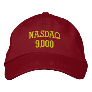NASDAQ 9000ポイント 刺繍入りキャップ