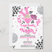 Nashでの最後のBashのバチェロレッテ週末の日程 招待状 (正面)