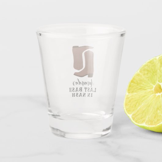 Nashの最後のBashのバチェロレッテ起動 ショットグラス (裏面)