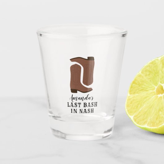 Nashの最後のBashのバチェロレッテ起動 ショットグラス (正面)