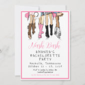 Nash Bashバチェロレッテファッション週末の日程 招待状 (正面)