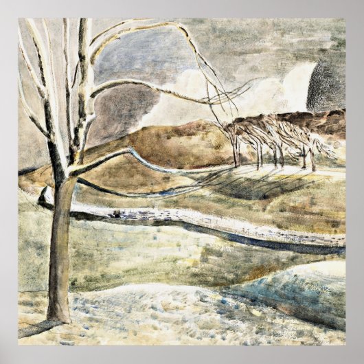 Nash - Moonrise over Cleeeve Hill ポスター (正面)