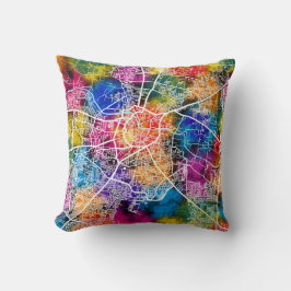 Nashik Maharashtra City Map クッション