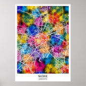 Nashik Maharashtra City Map ポスター (正面)