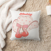 Nashty Cowboy Hat Design | Cute Girly Western Humo クッション (ブランケット)