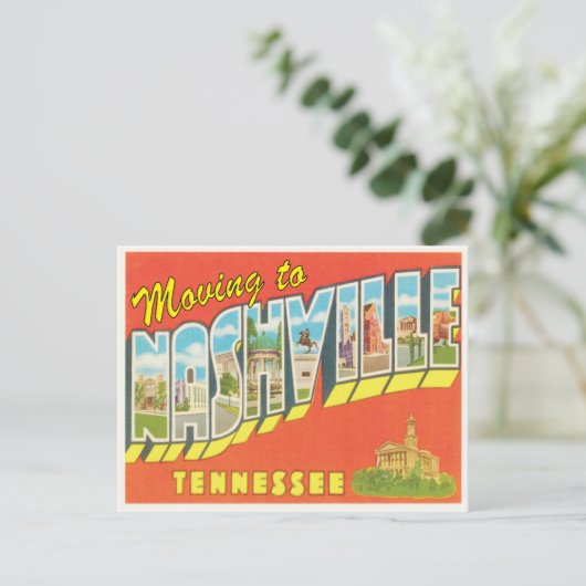 Nashvilleへの移動Tennヴィンテージの変更 案内ポストカード (スタンド正面)