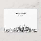 Nashville結婚のRSVP伝統的 Meal Options エンクロージャーカード (裏面)