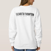 Nashville Bachelorette Party Custom Nashty Bride スウェットシャツ (裏面)