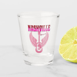nashville bachelorette party pink guitar ショットグラス