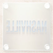 Nashville Blue Gold Coaster Set ガラスコースター (裏面)