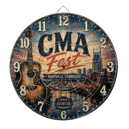 Nashville CMA Fest Country Music Tennessee Gift ダーツボード